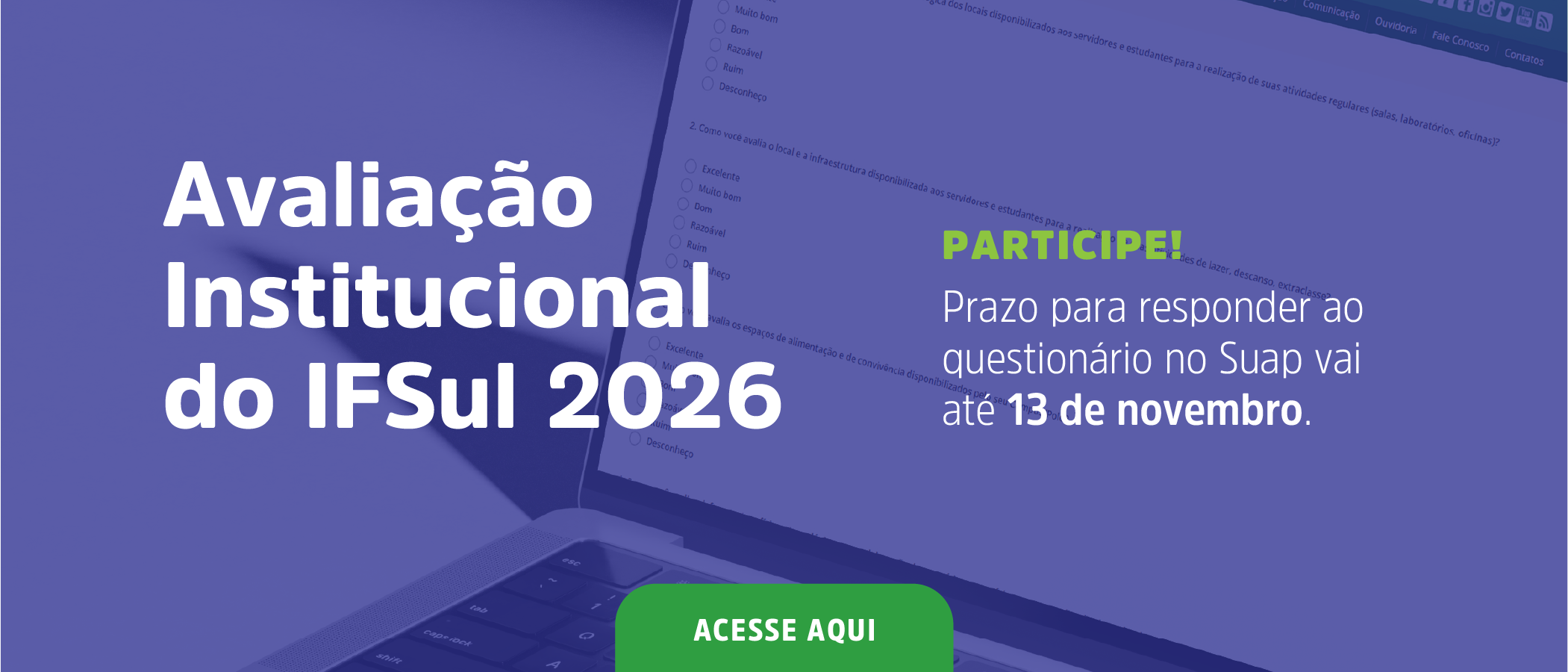Avaliação Institucional do IFSul 2026